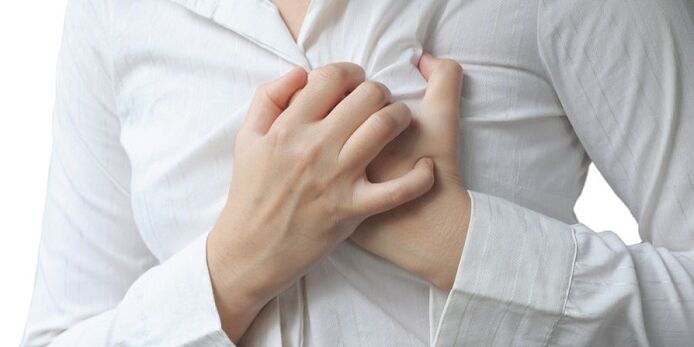 bolovi u prsima s torakalnom osteohondrozo